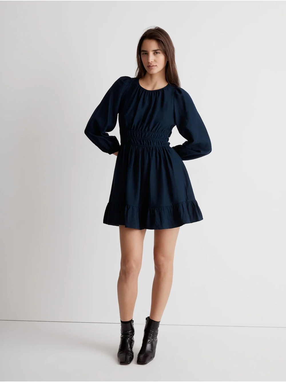 Madewell Sophia Open-Back Mini Dress